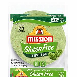 Mission Gluten-Free Spinach Herb Tortilla Wraps