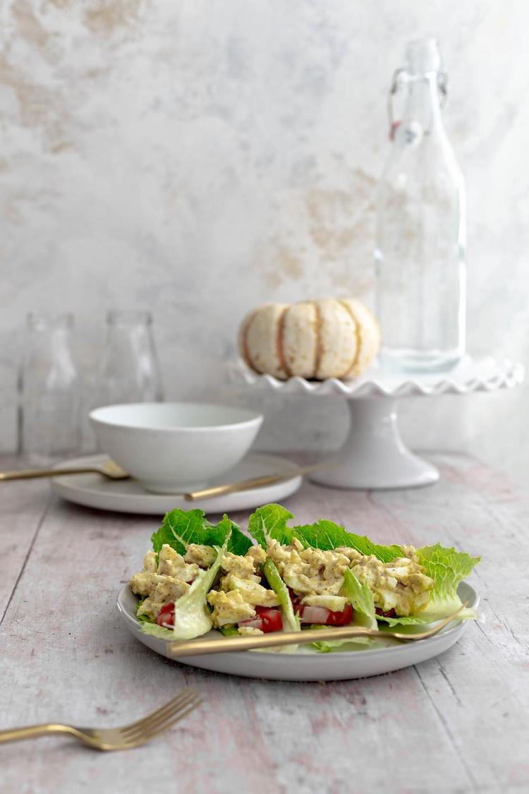 Wraps Recipe - Egg Salad Lettuce Wraps