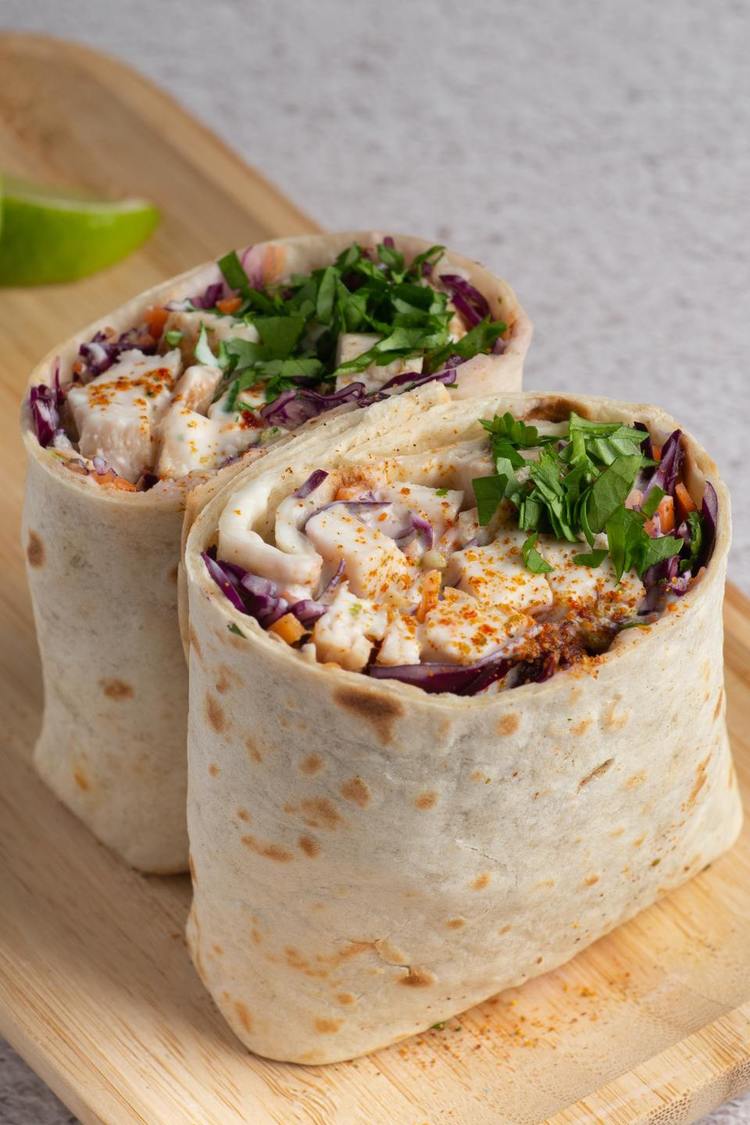 Chicken and Cabbage Wrap - Wraps Recipe