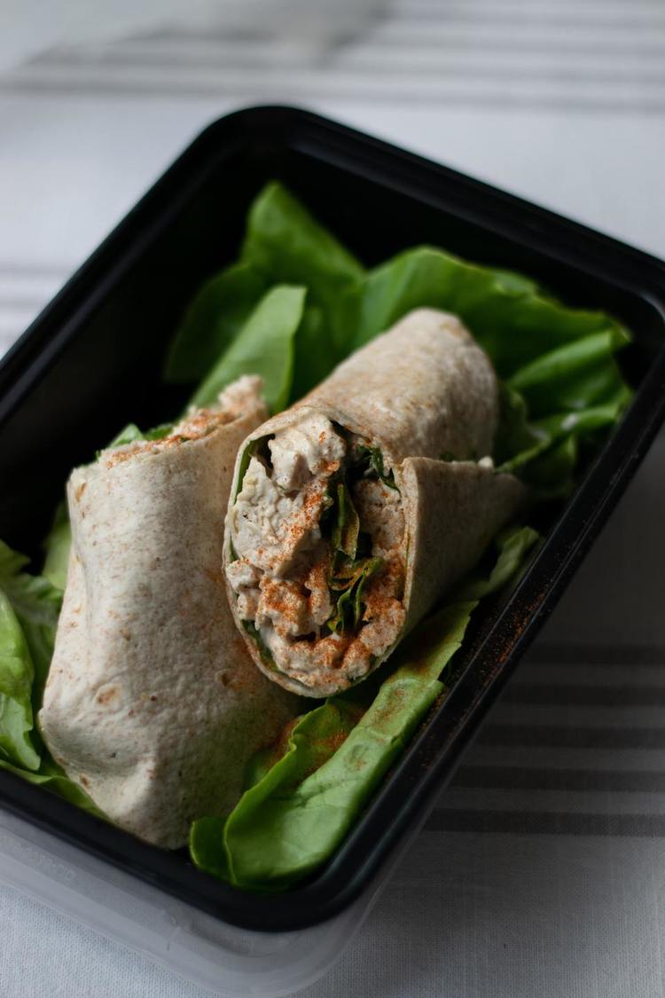 Chicken and Cucumber Wrap with Paprika