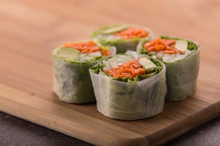 Carrot and Cucumber Rice Paper Wrap Recipe
